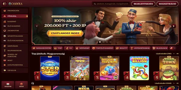 Casoola Casino pagina de start pe mobil