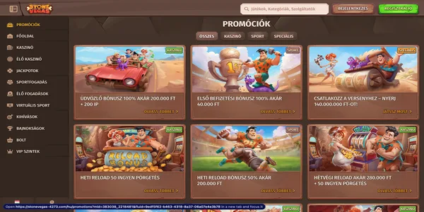 StoneVegas Casino pagina de bonus de bun venit pe mobil