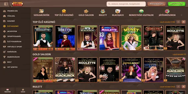 StoneVegas Casino oferta de cazinou live pe mobil